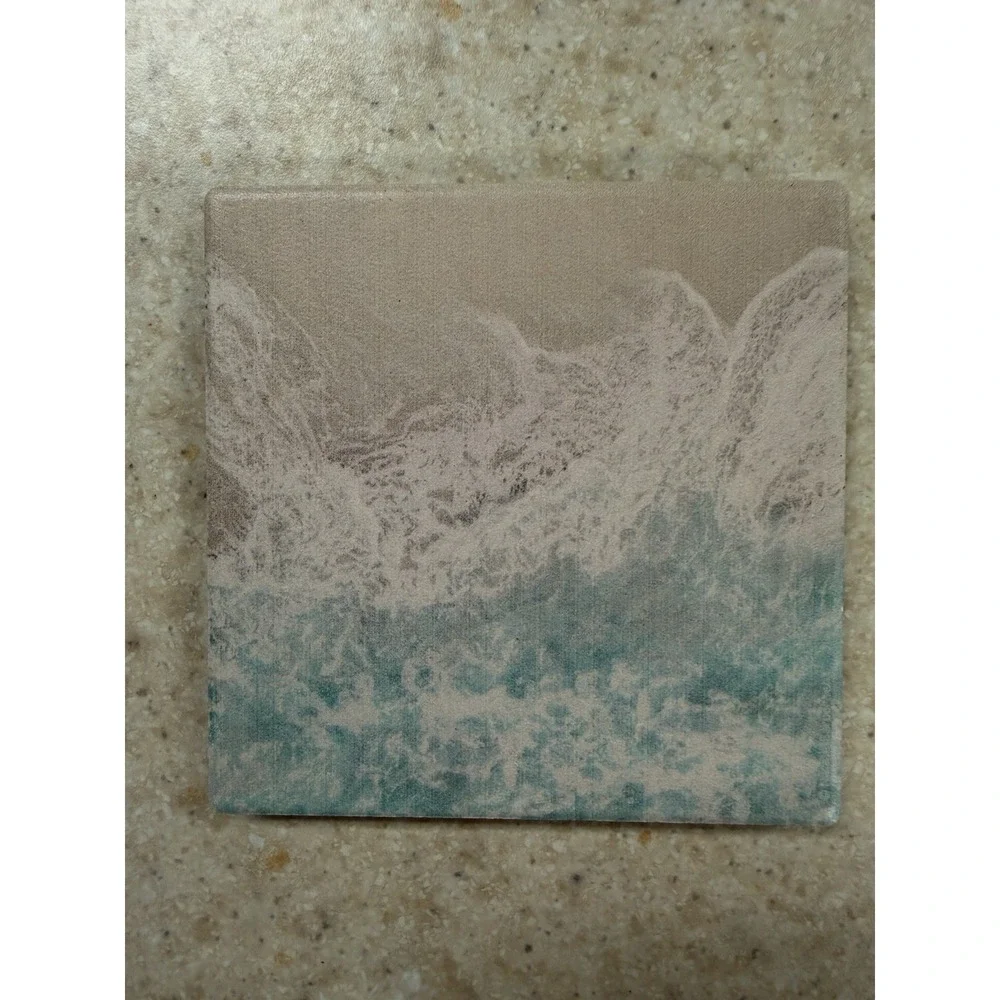 Thirstystone Crashing Tides Stone Coasters Set of 4 Ocean Waves Cork Back 4